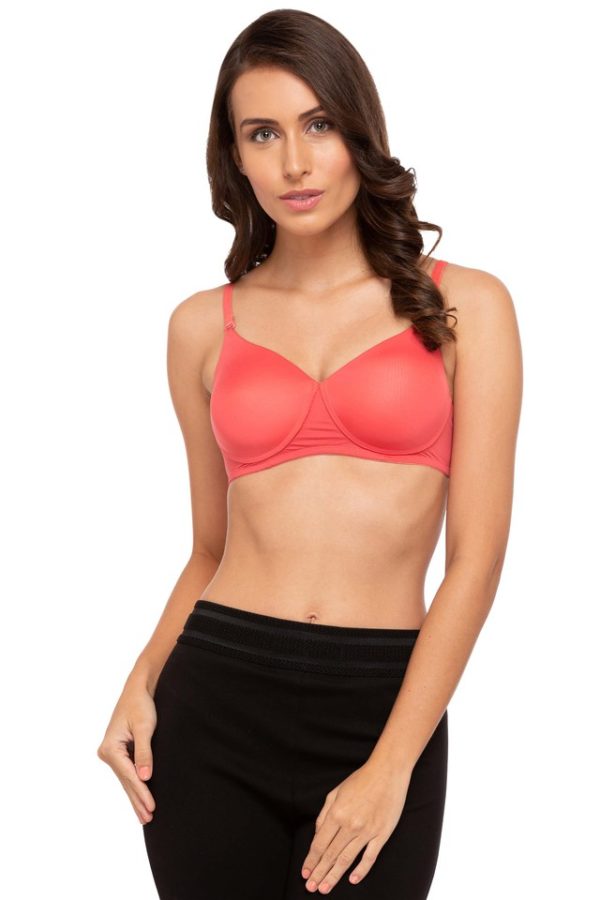 LOVABLE FEMALE SOLID UNDERWIRED PADDED T-SHIRT BRA